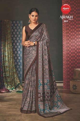 Ajrakh Modal sarees