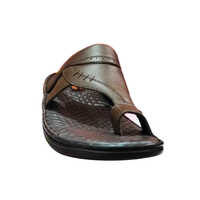 KS000027 Formal Slippers - Leather, All Sizes, Rich Brown Color | Unisex Design, Warranty Included for Quality Assurance