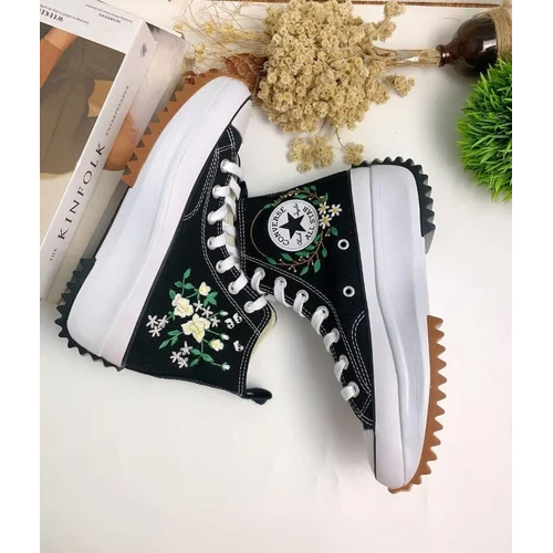 Converse Ladies Sneaker Shoes With Embroidery