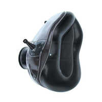 Black Rubber Face Mask - High-quality Plastic And Rubber | Professional Black Color, Medical Use For Surgery And Patient Care