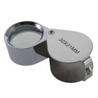 Metal Pocket Magnifier - Stainless Steel & Glass Construction | Easy To Operate, Highly Portable, Various Size Options