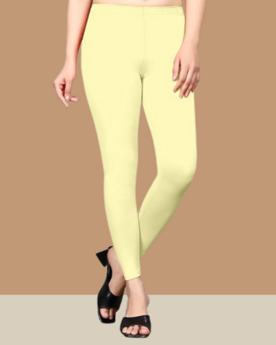 Cream Ankle Leggings