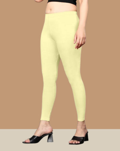 55+ Colours Cream Ankle Leggings