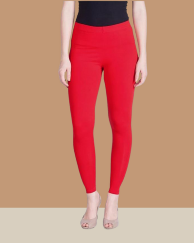 Red Ankle Leggings