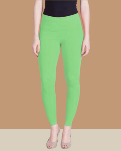 Indian Pista Green Ankle Leggings