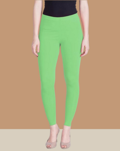 Pista Green Ankle Leggings