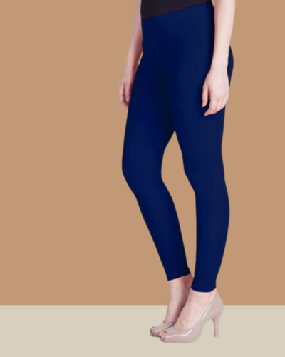 Navy Ankle cotton lycra Leggings