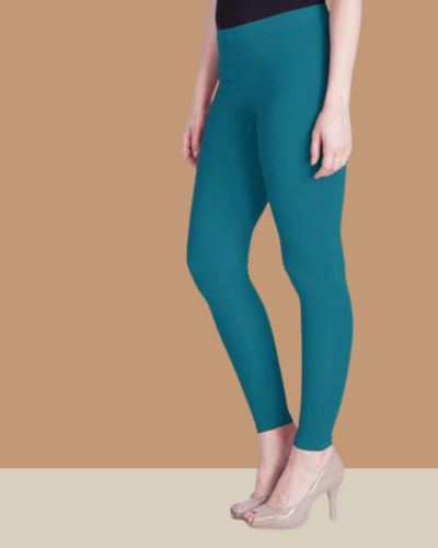 55+ Colours Light Rama Green Ankle Leggings