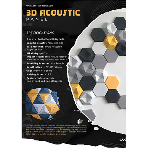 3D Acoustic Panel