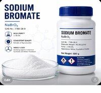 Sodium Bromate - Cas No 7789-38-0 , Industrial Grade Powder, Insoluble In Water, Room Temperature Storage, Suitable For Industrial Usage