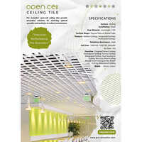 Open Cell Ceiling Tile - Color: Various Colors