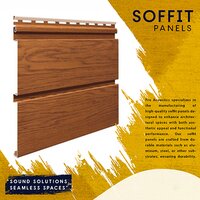 Acoustic Soffit Panels - Pvc Material, Custom Sizes Available | Multicolor Designs, Fire Proof And Water Proof Features