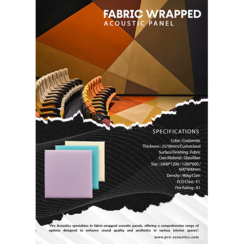 Auditorium Fabric Wrapped Acoustic Panel