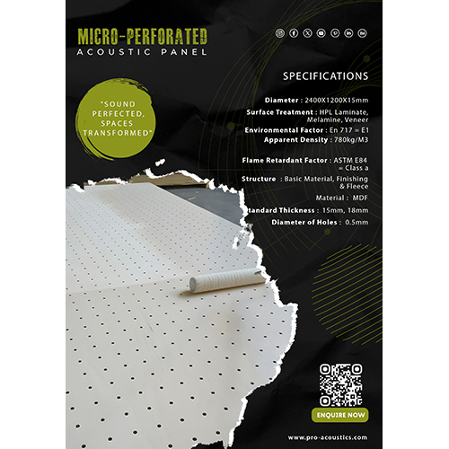 Auditorium Micro-Perforated Acoustic Panel