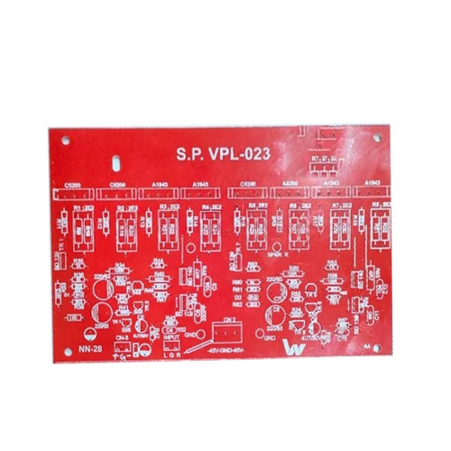 Single Sided PCB Circuit Board - FR4 Material, 2 Layer Design, Any Color | High Flame Resistance, Lead-Free Surface Finish, Warranty Included