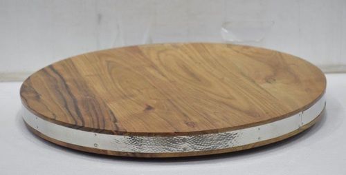 Wooden Round Outside Strip Lazy Susan