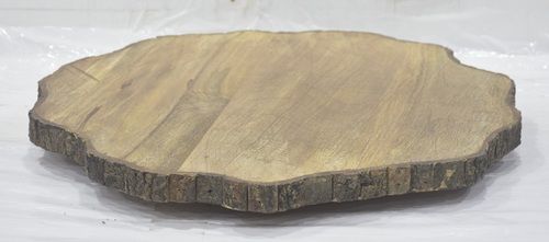 Wooden Zigzag Border Lazy Susan