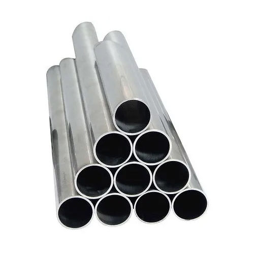 Silver Aluminium Round Pipes