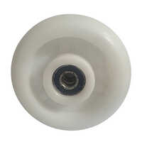 White Forging Castor Wheel - Finish: Painted