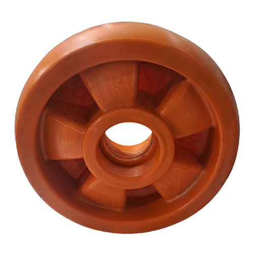 Orange Nylon Castor Wheel