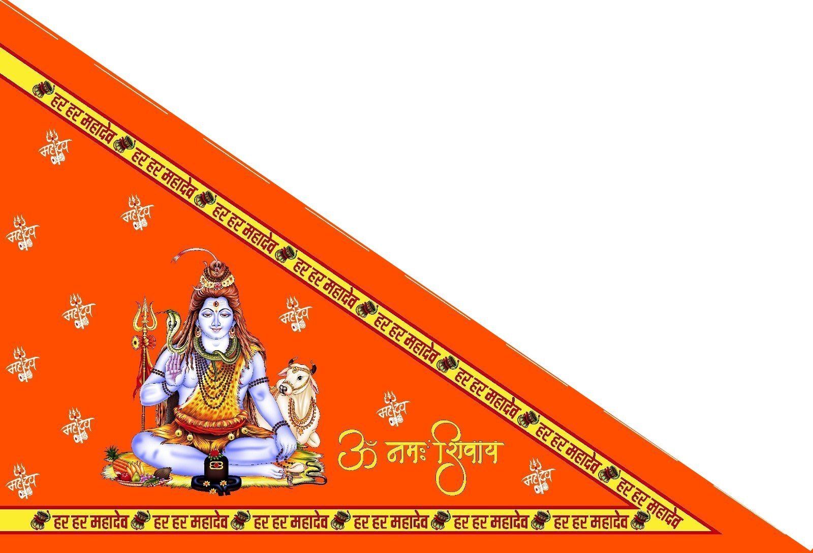 Bholenath Flag  Om Namah Shivay Flag