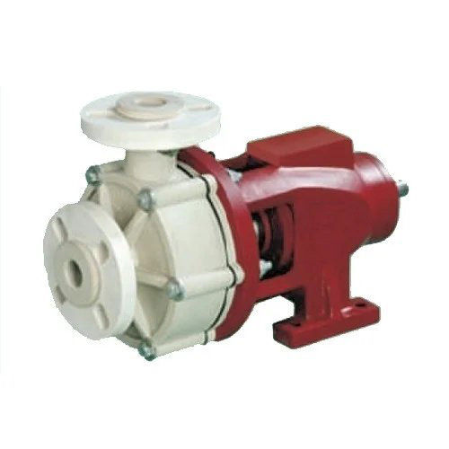 Red & White Corrosion Resistant Polypropylene Pumps