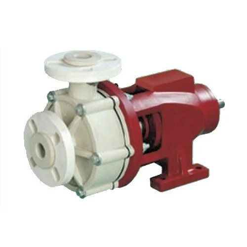 Red & White Non Metallic Pp Pumps