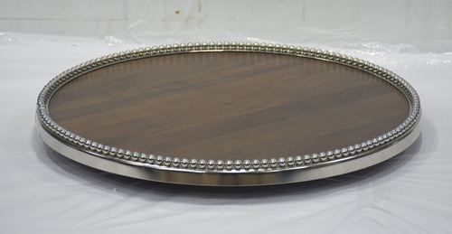 18 Inch Wooden Round Lazy Susan