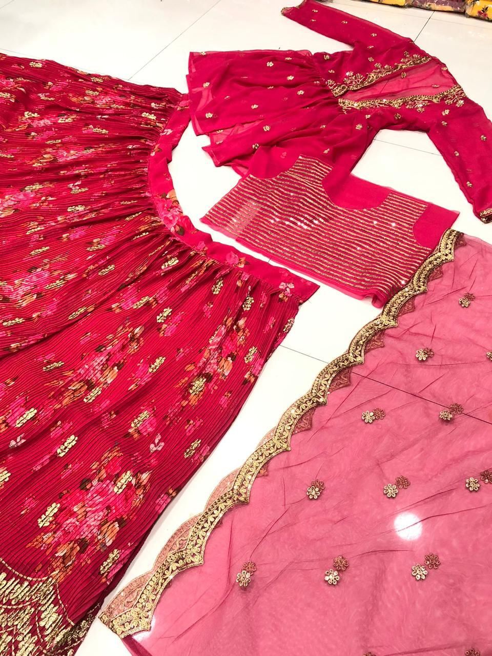 Lehnga  Georgette Silk