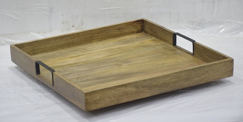 Wooden Square Lazy Susan