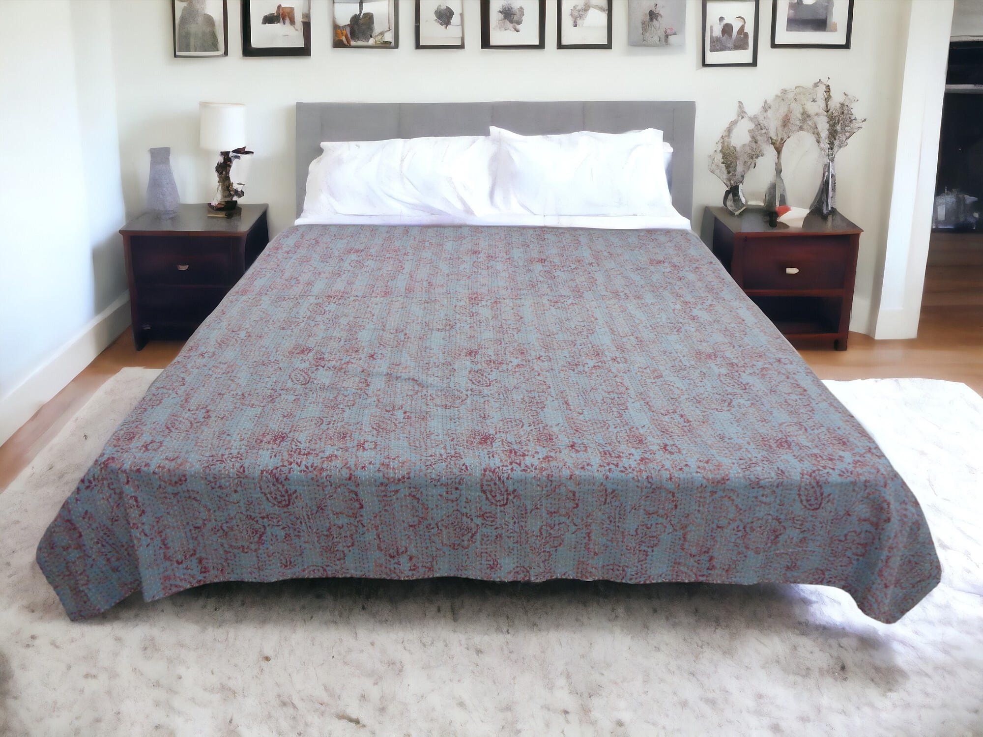 Kantha Bedspread