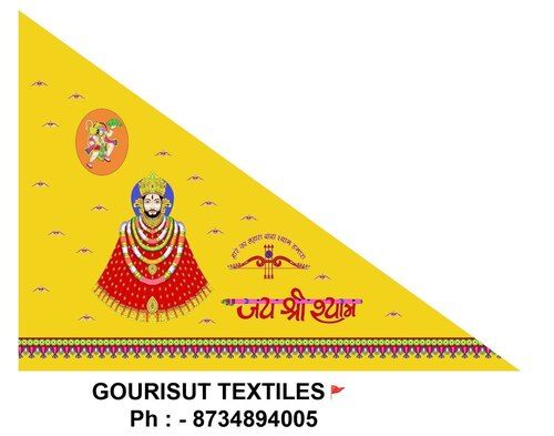 Shyambaba Flag Shyam Baba Flag at Best Price in Surat | Gourisut Textiles