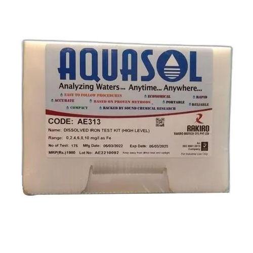 Plastic Aquasol Ae313 Iron Test Kit