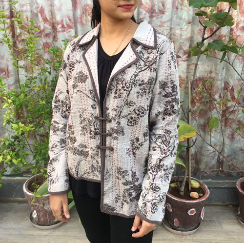 Cotton Kantha Women Jacket