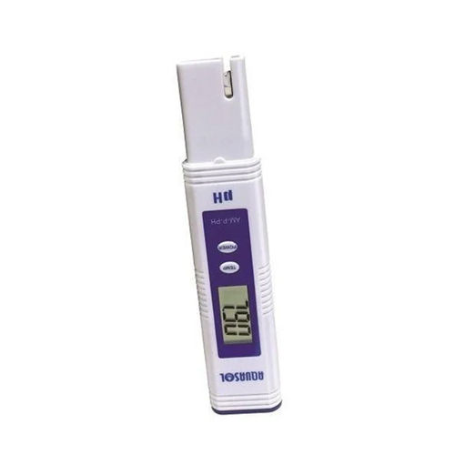 White & Blue Aquasol Digital Pen Type Ph Meter