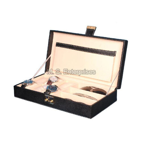 6WCSGC03BL Leather Customized Box