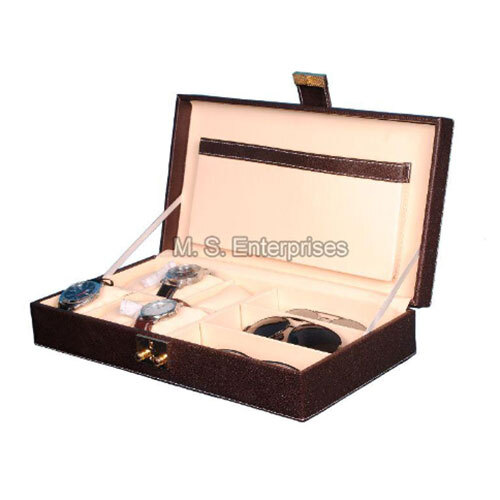 6WCSGC04BR Leather Customized Box