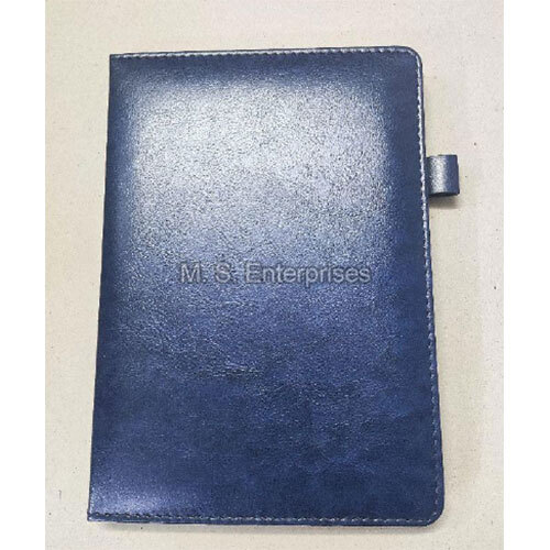 LDRY01PLBLU Leather Diary
