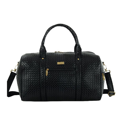 LDB02CHTYBL Hard Craft Textured PU Leather Stylish Duffle Bag