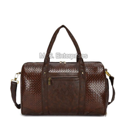 LDB05CHTYSPKTBR BUCKSKIN PU Leather Stylish Duffle Bags
