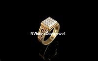 Men's Natural Diamond Light Weight Rose Gold Wedding Ring.