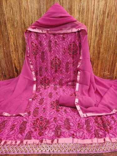 Georgette Siffly Work Dress Material