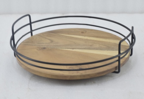 12 Inch Wooden Lazy Susan