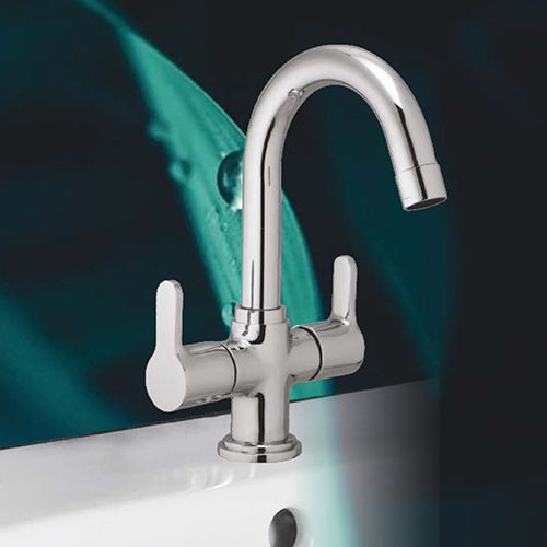 Silver Fusion Collection Center Hole Basin Mixer