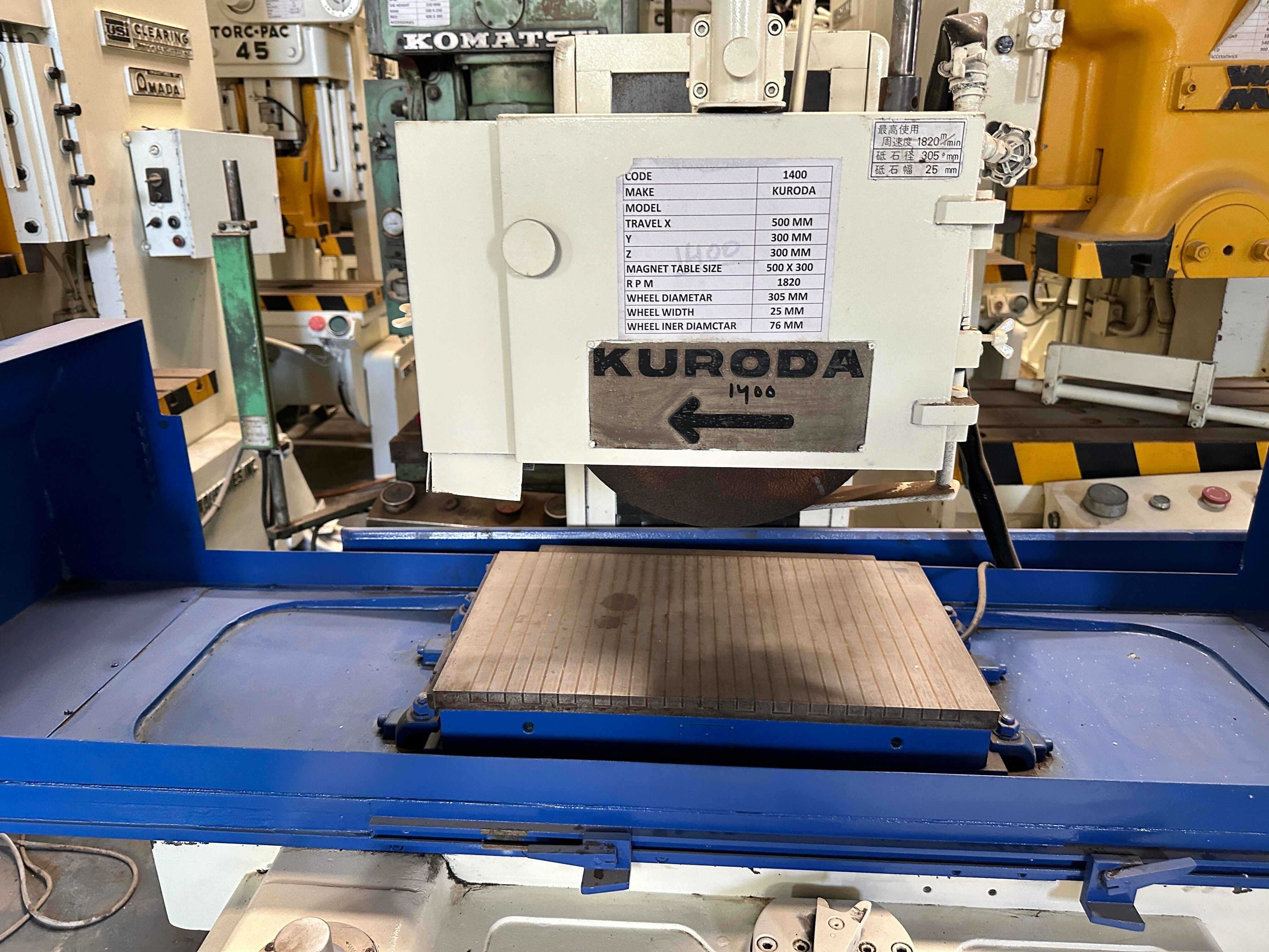 1400 KURODA SURFACE GRINDER