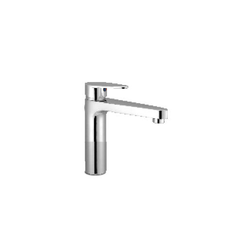 Silver 6 Inch Roma Single Lever Basin Mixer