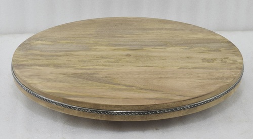16 Inch Wooden Round  Lazy Susan