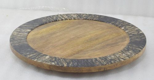 16 Inch New Look Wooden Lazy Susan