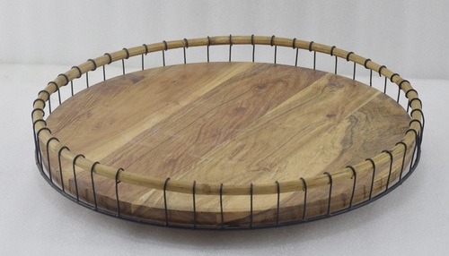 17 Inch Wooden Lazy Susan - Color: Different Colors Available