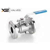 2 Piece Iso Pad Flanged End Ball Valve - Application: Industrial